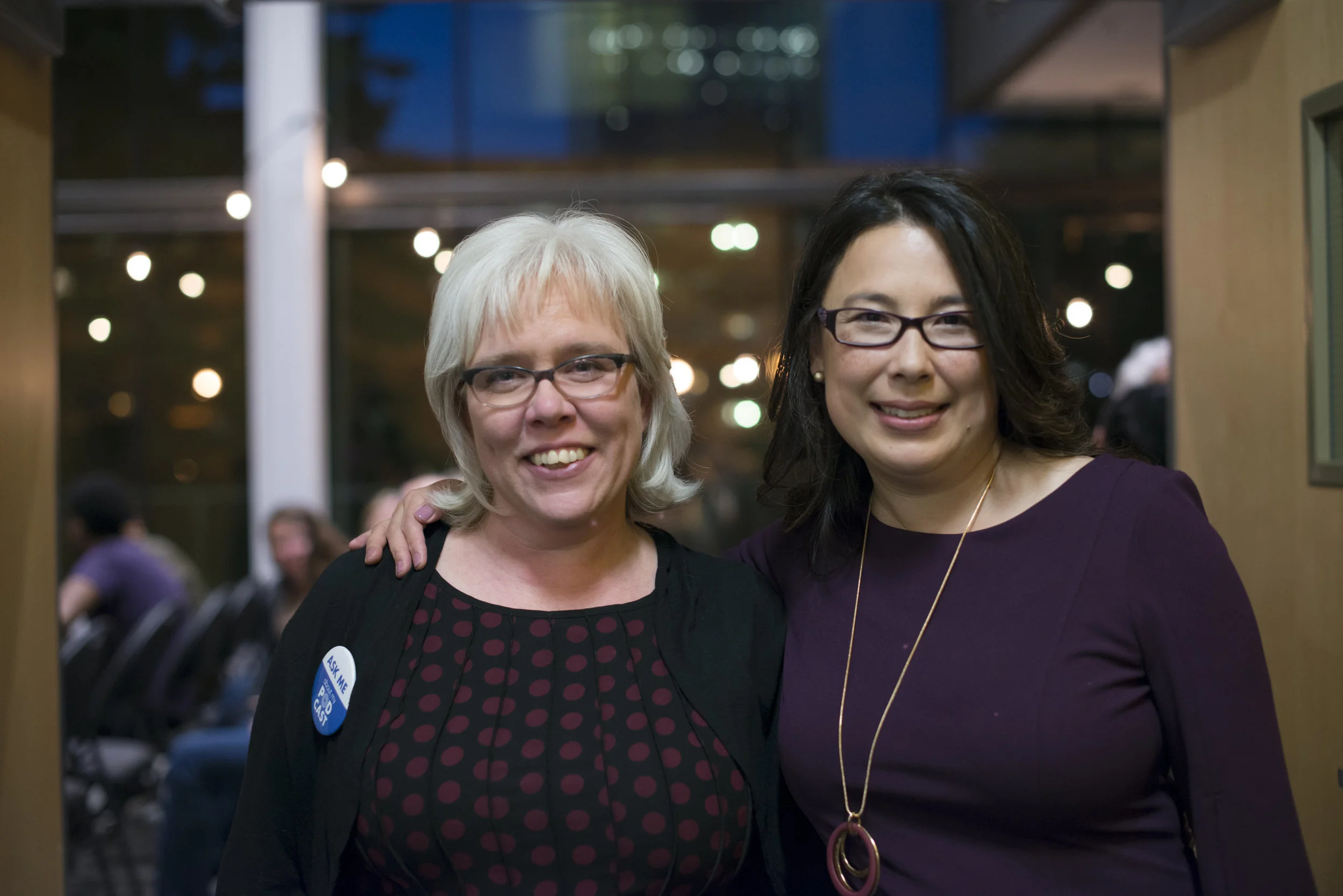 Karen Unland and Katrina Ingram at the APN launch party in September of 2017. (photo courtesy of FO Photography)